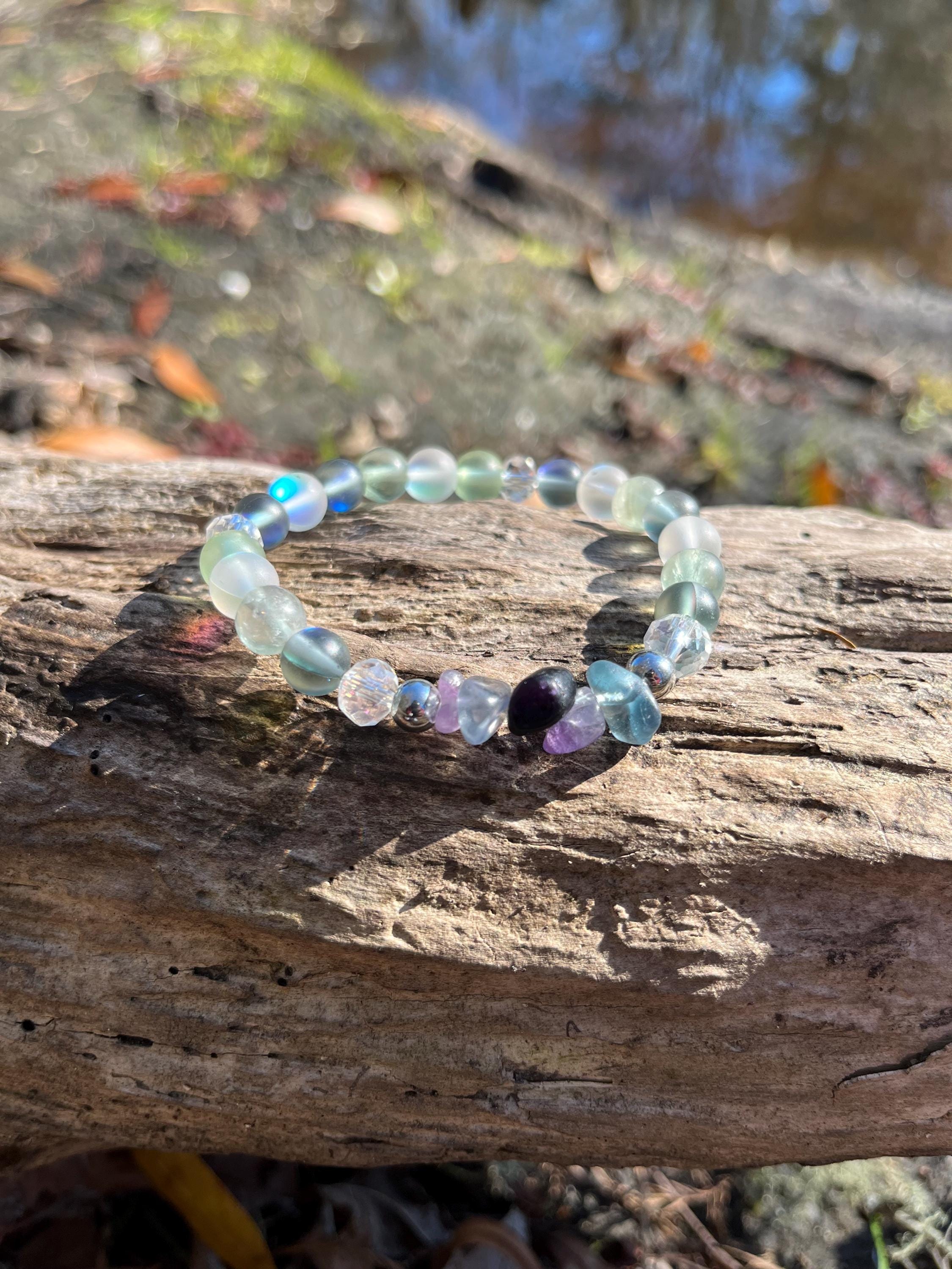 Clarity Flow Bracelet- Fluorite Crystal Bracelet – Clarity, Focus & Energy Healing Jewelry