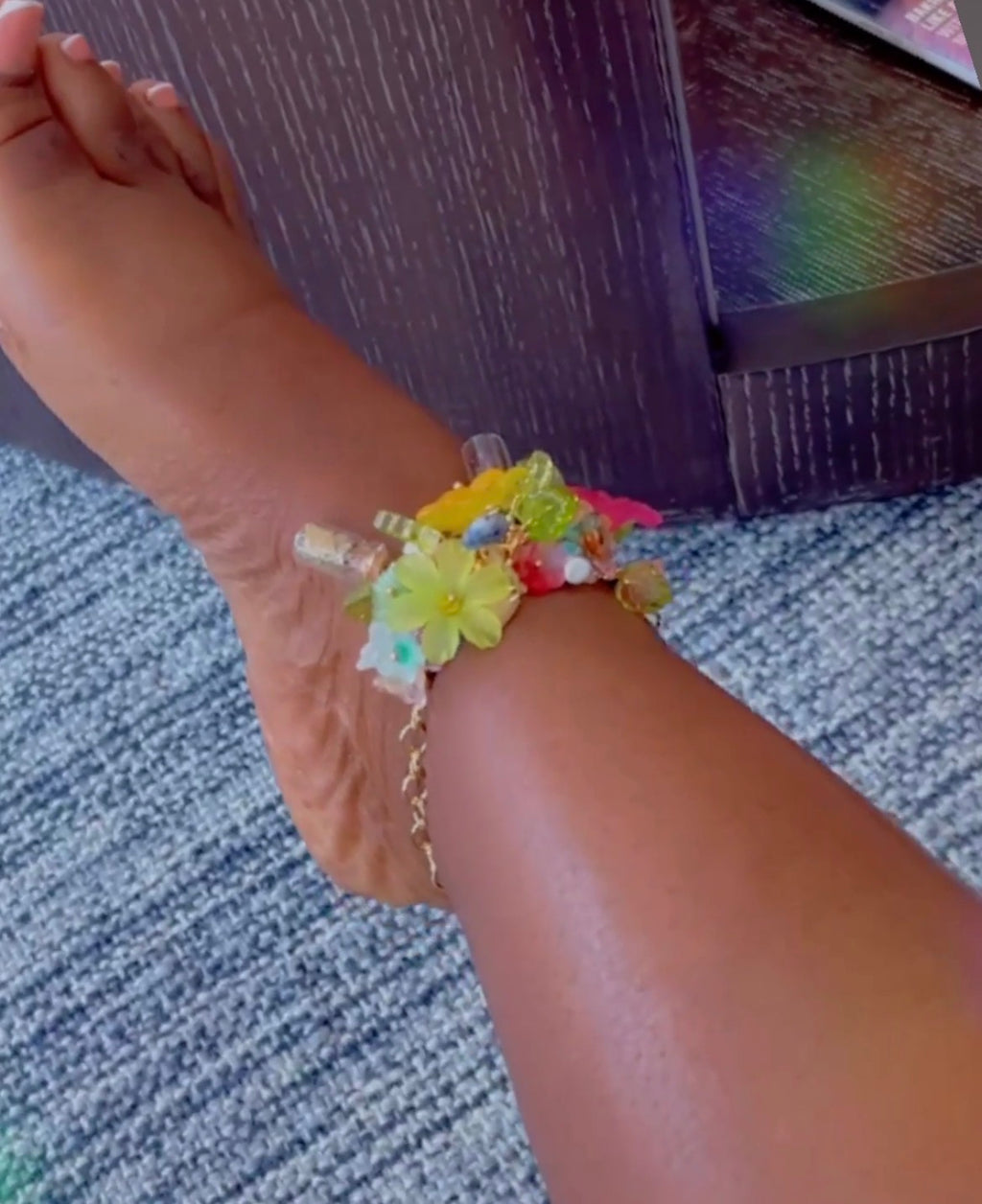Fairy Garden Junk Anklets