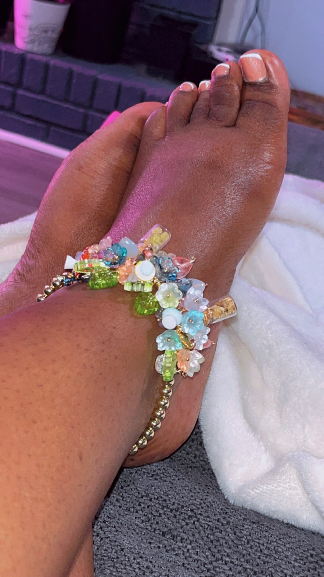 Fairy Garden Junk Anklets