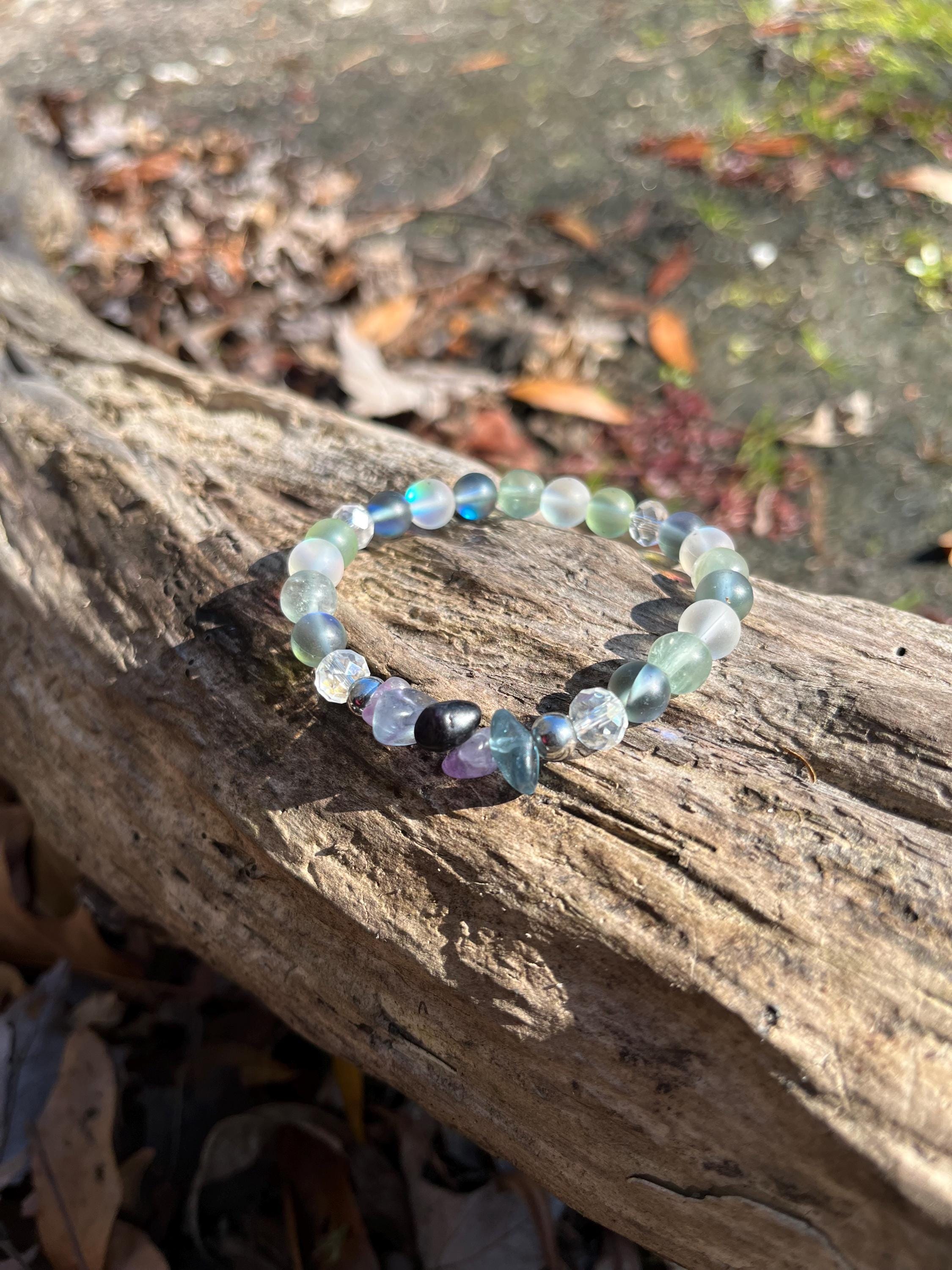 Clarity Flow Bracelet- Fluorite Crystal Bracelet – Clarity, Focus & Energy Healing Jewelry